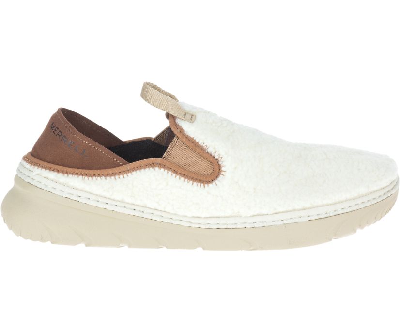 Buty Merrell Hut Moc Cocoa - Slip Ons Damskie Merrell - Białe [RBOVI-2968]